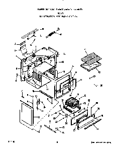 Body Diagram and Parts List for F4357W1  Roper Range