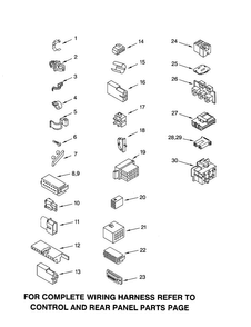 Wiring Harness Diagram and Parts List for LBR4121JQ2  Whirlpool Washer