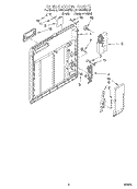 INNER DOOR Diagram and Parts List for DU929QWDB1  Whirlpool Dishwasher