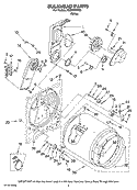 BULKHEAD PARTS, OPTIONAL PARTS (NOT INCLUDED) Diagram and Parts List for NED5500TQ0  Amana Dryer