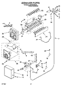ICEMAKER PARTS Diagram and Parts List for KSSO36FMX02  KitchenAid Refrigerator