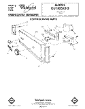 CONTROL PANEL Diagram and Parts List for DU1800XT0  Whirlpool Dishwasher