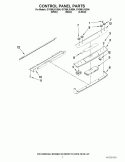 CONTROL PANEL PARTS Diagram and Parts List for GY399LXUS04  Whirlpool Range