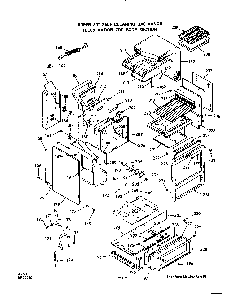 Body Diagram and Parts List for 1393*0A  Roper Range
