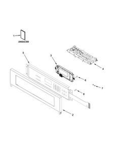 Part Location Diagram of W10695001 Whirlpool SWTCH-MEMB