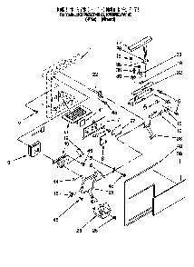 Dispenser Front Diagram and Parts List for 885779  KitchenAid Refrigerator