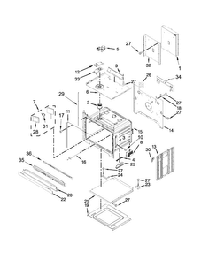 Oven Parts Diagram and Parts List for KODE307ESS00  KitchenAid Wall Oven