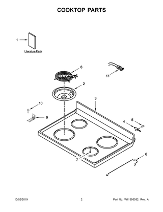 Part Location Diagram of W11327921 Whirlpool Wiring Diagram