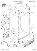 CABINET, LITERATURE Diagram and Parts List for 3XART720F01  Whirlpool Refrigerator
