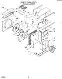 AIR FLOW Diagram and Parts List for 8CACM07DD0  Whirlpool Air Conditioner