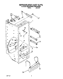 REFRIGERATOR LINER Diagram and Parts List for ED25DQXAW00  Whirlpool Refrigerator