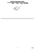 MISCELLANEOUS PARTS OPTIONAL PARTS (NOT INCLUDED) Diagram and Parts List for KUDI01DLBS2  KitchenAid Dishwasher