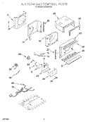 AIRFLOW AND CONTROL Diagram and Parts List for ACQ062XH0  Whirlpool Air Conditioner