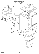 CABINET PARTS Diagram and Parts List for DP940PWSQ0  Whirlpool Dishwasher