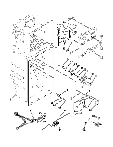 Liner parts Diagram and Parts List for 10676393412  Kenmore Refrigerator