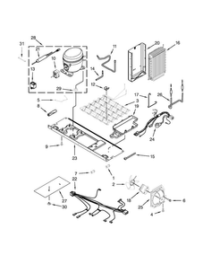 Unit Parts Diagram and Parts List for WRS576FIDM00  Whirlpool Refrigerator