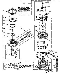 Pump And Motor Diagram and Parts List for DU940QWDG6  Whirlpool Dishwasher