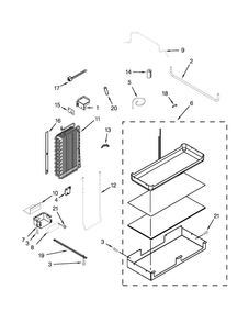 Lower Unit And Tube Parts Diagram and Parts List for KBSN602EPA00  KitchenAid Refrigerator