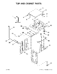 Part Location Diagram of W11447418 Whirlpool Tech sheet