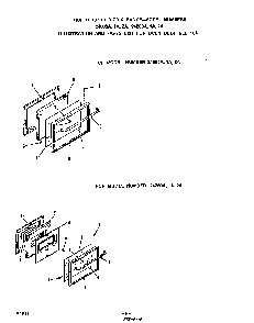 Oven Door Diagram and Parts List for 2426*2A  Roper Range