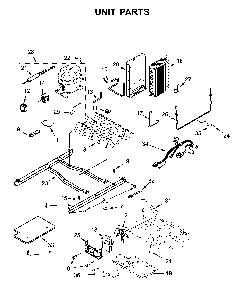 Unit parts Diagram and Parts List for 10650045713  Kenmore Refrigerator