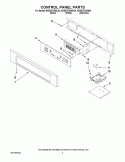 CONTROL PANEL PARTS Diagram and Parts List for KEBK276SWH04  KitchenAid Wall Oven