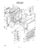 DOOR Diagram and Parts List for SHU99041  Whirlpool Dishwasher