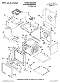 OVEN PARTS Diagram and Parts List for KDRP487MSS03  KitchenAid Range