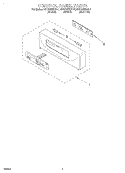CONTROL PANEL, LITERATURE Diagram and Parts List for KEBS207DBL4  KitchenAid Wall Oven