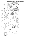 OPTIONAL  PARTS (NOT INCLUDED) Diagram and Parts List for CAR10RSP0  Crosley Air Conditioner