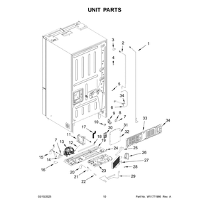 Part Location Diagram of W11759137 Whirlpool DRAWER