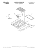 COOKTOP PARTS Diagram and Parts List for WFG720H0AS0  Whirlpool Range