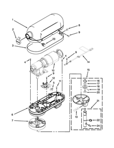Part Location Diagram of W10715478 Whirlpool CAP-HUB