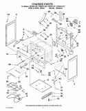 CHASSIS PARTS Diagram and Parts List for GFE461LVQ1  Whirlpool Range