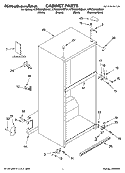 CABINET PARTS Diagram and Parts List for KTRC22KMBT01  KitchenAid Refrigerator