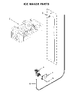 Ice maker parts Diagram and Parts List for 10651782413  Kenmore Refrigerator