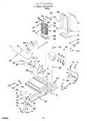 UNIT Diagram and Parts List for KSFS20QEWH2  KitchenAid Refrigerator