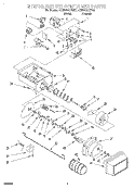 MOTOR AND ICE CONTAINER Diagram and Parts List for 4KSRS25QFW01  KitchenAid Refrigerator