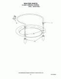HEATER PARTS Diagram and Parts List for IUD8000WQ0  Whirlpool Dishwasher