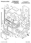 OVEN PARTS Diagram and Parts List for YKEMC308KM03  KitchenAid Microwave Oven Combo