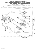 8576353 BURNER ASSEMBLY Diagram and Parts List for WGD9600TW0  Whirlpool Dryer