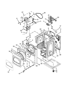 Part Location Diagram of W10638377 Whirlpool HINGE