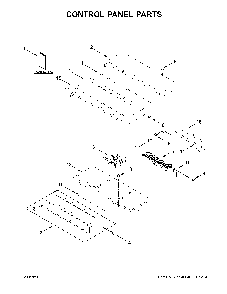 Control panel parts Diagram and Parts List for WOS72EC0HV02  Whirlpool Wall Oven