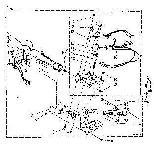 694670 Burner Assembly Diagram and Parts List for LG5801XSN2  Whirlpool Dryer