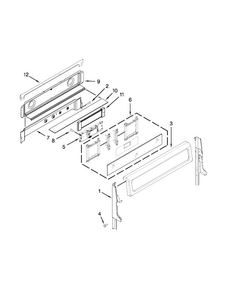 Control Panel Parts Diagram and Parts List for KGRS505XSS05  KitchenAid Range