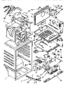 Liner Diagram and Parts List for KTRSKDBL03  KitchenAid Refrigerator
