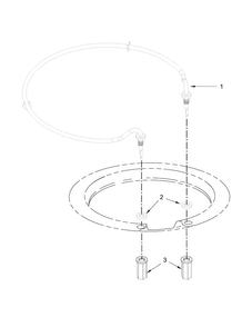 Heater Parts Diagram and Parts List for WDF750SAYW3  Whirlpool Dishwasher