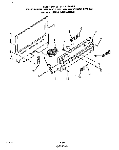 Backguard Diagram and Parts List for 2424*1A  Roper Range