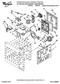 Convection Oven Diagram and Parts List for MC810XAB0  Whirlpool Microwave