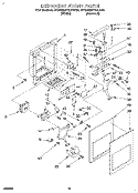 DISPENSER FRONT Diagram and Parts List for 4KSRS27QAA00  KitchenAid Refrigerator